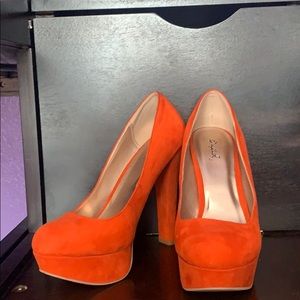 Burnt Orange Qupid Heel